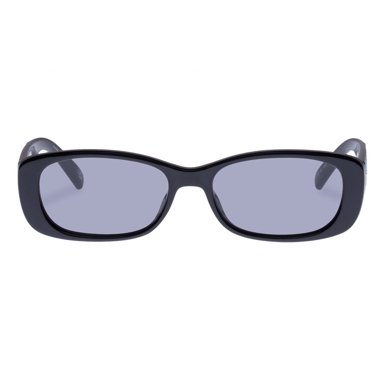 Unreal Quilted Black Women's Rectangle Sunglasses