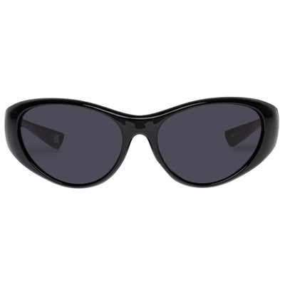 Dotcom Black Uni-Sex Wrap Sunglasses