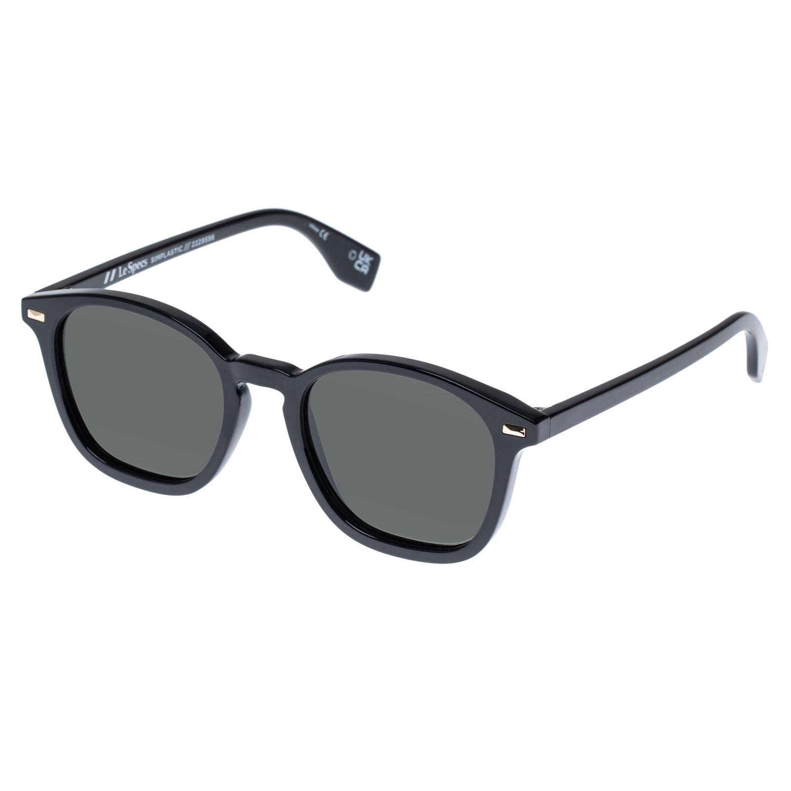 Simplastic Black Uni-Sex Square Sunglasses